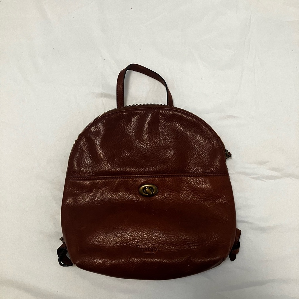 Margot Brown Leather Backpack